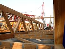 glulam timber lattice beam  HABITAT LEGNO