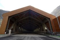 glulam timber portico  HABITAT LEGNO
