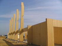 glulam timber post LC HMS Bausysteme