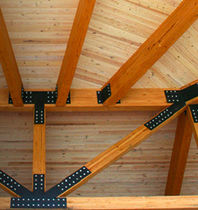 glulam timber wood roof truss  Boozer laminated beam company