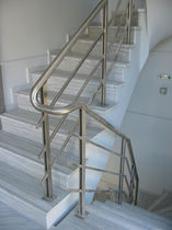 half-turn masonry staircase  pure inox