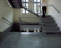 half-turn staircase with a lateral stringer MONTAUK BELTRAMI NV