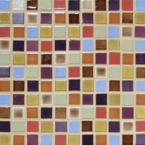 handmade ceramic mosaic tile FIELD TILE : GELATO BLEND Mercury Mosaics