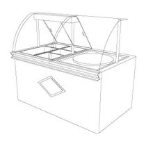 heated display case V 150 TPC  Doregrill