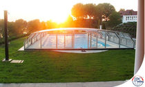 high pool enclosure with lateral opening OCEANIC LOW Alukov HZ