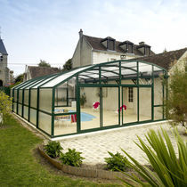 high pool enclosure with lateral opening  DESJOYAUX PISCINES