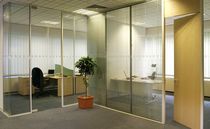 high resistance removable glass partition INVOTEK GLASSWALL ELITE Invotek Partitioning Systems