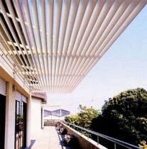 horizontal aluminium solar shading LC FRANGISOLE METALSCREEN