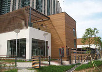 imitation wood composite facade cladding  Resysta International GmbH