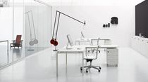 individual workstation for open plan office HADIS by Ambostudio archiutti