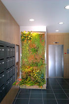 indoor green wall panel CADRE INOX MURS VEGETAUX NATURE