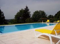 inground concrete infinity swimming pool (polymer formwork) MIROIR D'&Ocirc; Mondial Piscines