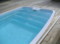 inground one-piece swimming pool (fiberglass) NAKURU 7.00M - WHITE LUXE Pools
