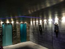interior wall decorative plaster: wet rooms SPA A COEUR DE CHAUX-LE MUR OBJET&reg;