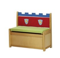 kids bench with toy box (boys) LITTLE CASTLE roba Baumann