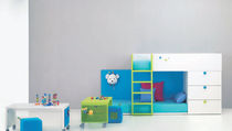 kids bunk bed with storage cabinets (boys) BABY 05 BM 2000