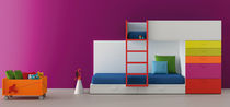 kids bunk bed with storage cabinets (unisex) BABY 06 BM 2000