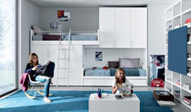 kids bunk bed with storage cabinets (unisex) GABDD027 GAB