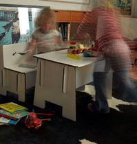 kids cardboard table BENZ Green Lullaby