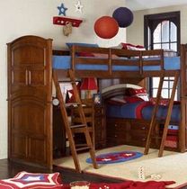 kids corner bunk bed (unisex) DEER RUN : 625-936 LEA INDUSTRIES