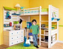 kids loft bed with desk (boys) LUDOLIT Atelier Quinze
