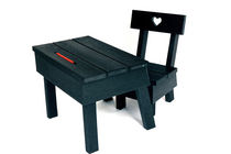 kids table and chairs set (unisex) BLACK BEAUTIES Ineke Hans