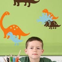 kids vinyl wall sticker (boys) STICKYSAURUS StickyUps