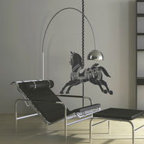 kids vinyl wall sticker (unisex) DECORATED WOODEN HORSE 	 Paristic