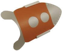 kids wall light (unisex) FUS&Eacute;E GRIS ORANGE CASSENOISETTE