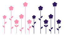 kids wall sticker (girls) FLOWERS FLEXA