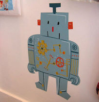 kids wall sticker (boys) MON ROBOT by Marion Piffaretti Poisson Bulle