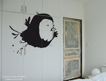 kids wall sticker (unisex) &reg;Murmures "Piou" 110x140 cm Mel et Kio Studio le Pr&eacute;deau
