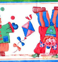 kids wallpaper border (unisex) 1251801 Vavex 1990
