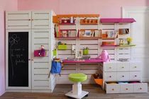 kids writing desk with shelf (girls)   Atelier Quinze