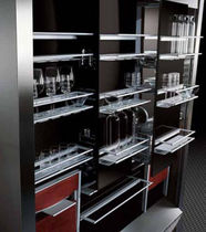 kitchen shelving cabinet in aluminium (handmade)  sheer