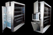 kitchen wall cabinet in carbon fiber and stainless steel (handmade)  sheer