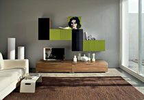 contemporary lacquered wood TV wall unit SISTEMA STORIA Sicea