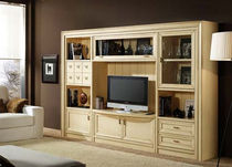 contemporary lacquered wood TV wall unit ADRIANNA aryecla