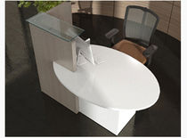laminate reception desk OVO MSL Interiors Ltd