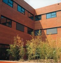 laminated facade cladding WOODGRAINS Resopal