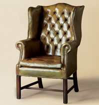 leather classic style armchair TUFTED WING  Lee Jofa
