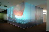 LED intergated laminated glass panel (for interior) DIGITAL SPACE QUANTUM GLASS