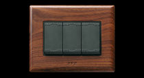 light switch with wood finishing NOIR AX SERIES Ave spa