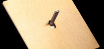 light switch with metal finishing 5.1 CHAMPAGNE FONT BARCELONA