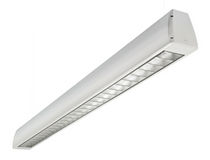 linear ceiling mounted fluorescent luminaire (for offices) AERLINE LOUVRE  Hacel Lighting