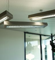 linear suspended fluorescent luminaire D-CONCRETE by Ivan Missinne DARK AT NIGHT NV