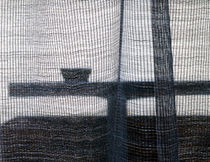 linen sheer curtain fabric CRACK LECRIN