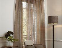 linen sheer curtain fabric CADENCE LECRIN