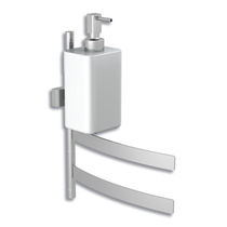 liquid soap dispenser with towel rail 233  BERTOCCI