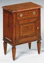 Louis XVI classic style bed-side table 3105 Modenese Zeno